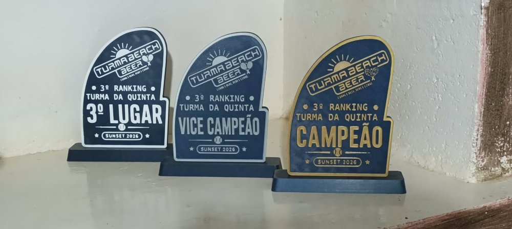 Troféus customizados